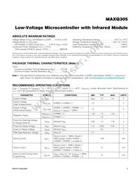 MAXQ305X-0000+ Datasheet Page 2