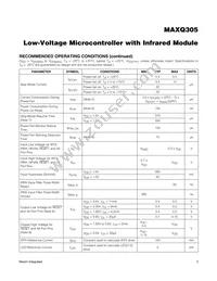 MAXQ305X-0000+ Datasheet Page 3