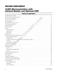 MAXQ612J-UEI+ Datasheet Page 2