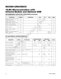 MAXQ612J-UEI+ Datasheet Page 8