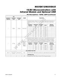 MAXQ612J-UEI+ Datasheet Page 17