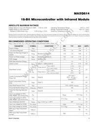 MAXQ614V-UEI+T Datasheet Page 4