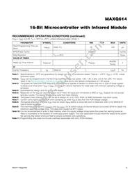 MAXQ614V-UEI+T Datasheet Page 6