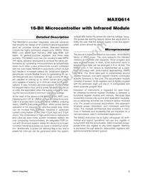 MAXQ614V-UEI+T Datasheet Page 9