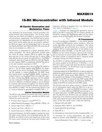 MAXQ614V-UEI+T Datasheet Page 11