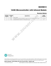 MAXQ614V-UEI+T Datasheet Page 22