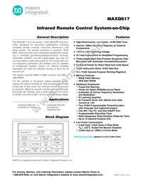 MAXQ617V-L000+UW Datasheet Cover