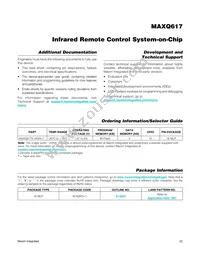 MAXQ617V-L000+UW Datasheet Page 22