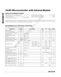 MAXQ61HX-2621+ Datasheet Page 4