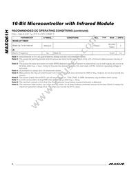 MAXQ61HX-2621+ Datasheet Page 6