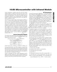 MAXQ61HX-2621+ Datasheet Page 11