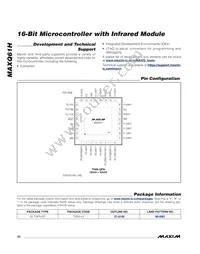 MAXQ61HX-2621+ Datasheet Page 22