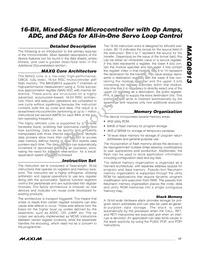 MAXQ8913X-0000+ Datasheet Page 17