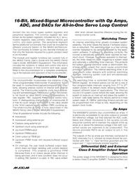 MAXQ8913X-0000+ Datasheet Page 19