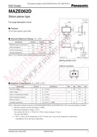 MAZE062D0L Datasheet Cover