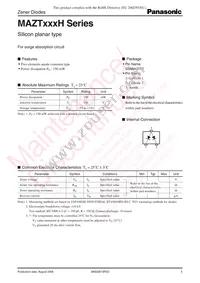 MAZT062HGL Datasheet Cover