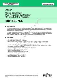 MB15E07SLPFV1-G-ER-6E1 Datasheet Cover