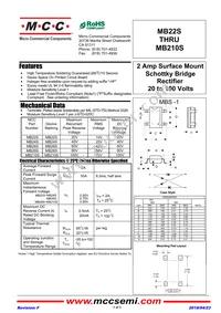 MB210S-TP Datasheet Cover