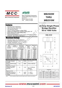 MB258W-BP Datasheet Cover