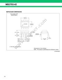 MB3793-42PNF-G-JN-6E1 Datasheet Page 20