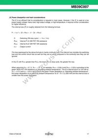 MB39C007WQN-G-JN-ERE1 Datasheet Page 17