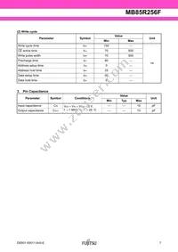 MB85R256FPF-G-BND-ERE1 Datasheet Page 7
