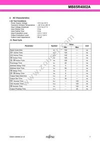 MB85R4002ANC-GE1 Datasheet Page 7