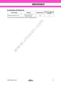 MB85R8M2TPBS-M-JAE1 Datasheet Page 17