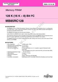 MB85RC128PNF-G-JNE1 Datasheet Cover