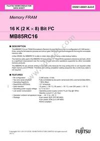 MB85RC16PN-G-AMERE1 Datasheet Cover