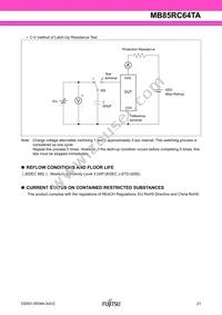 MB85RC64TAPNF-G-BDE1 Datasheet Page 21