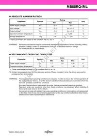 MB85RQ4MLPF-G-BCERE1 Datasheet Page 21