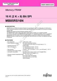 MB85RS16NPN-G-AMEWE1 Datasheet Cover