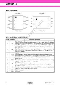 MB85RS16PNF-G-JNERE1 Datasheet Page 2