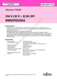 MB85RS256APNF-G-JNE1 Datasheet Cover