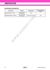 MB85RS256BPNF-G-JNE1 Datasheet Page 22