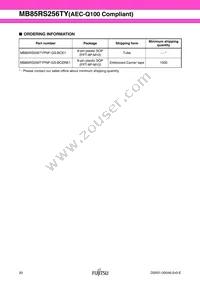 MB85RS256TYPNF-GS-BCERE1 Datasheet Page 20