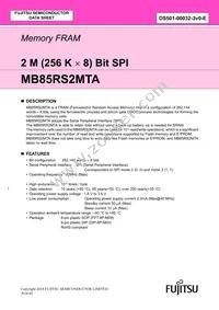 MB85RS2MTAPNF-G-BDERE1 Datasheet Cover