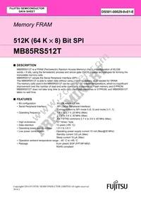 MB85RS512TPNF-G-JNERE1 Datasheet Cover