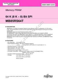 MB85RS64TPN-G-AMEWE1 Datasheet Cover