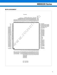 MB90224PF-GT-370E1 Datasheet Page 5
