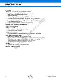 MB90F809SPF-G-JNE1 Datasheet Page 3