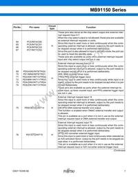 MB91154PFV-G-127K5E1 Datasheet Page 8