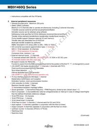 MB91F469QAHPB-GSK6E1 Datasheet Page 2