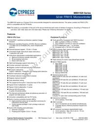 MB91F526LWEPMC-GSK5E2 Datasheet Cover