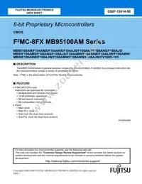 MB95F108AJWPMC-GE1 Datasheet Cover