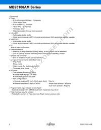 MB95F108AJWPMC-GE1 Datasheet Page 2