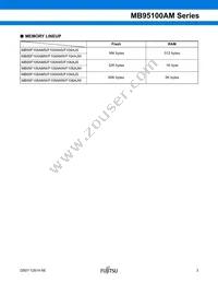 MB95F108AJWPMC-GE1 Datasheet Page 3