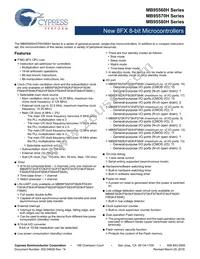 MB95F582KPF-G-SNERE2 Datasheet Cover