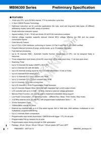 MB96F348TSAPMC-GSE2 Datasheet Page 4